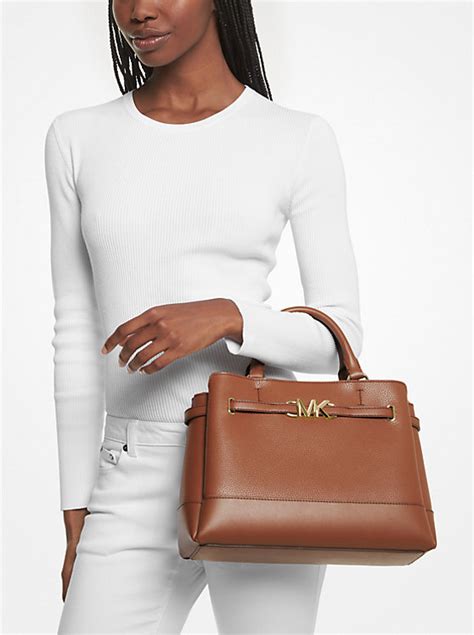 michael kors reed|Michael Kors large leather satchel.